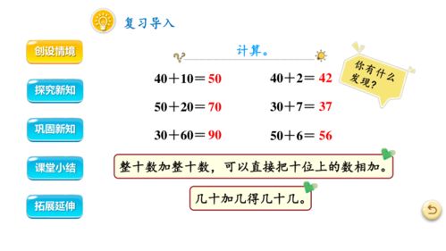 两位数加一位数（不进位）、整十数 趣味数字课堂